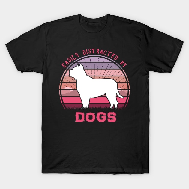 Easily Distracted By Pitbull Dogs T-Shirt by Nerd_art